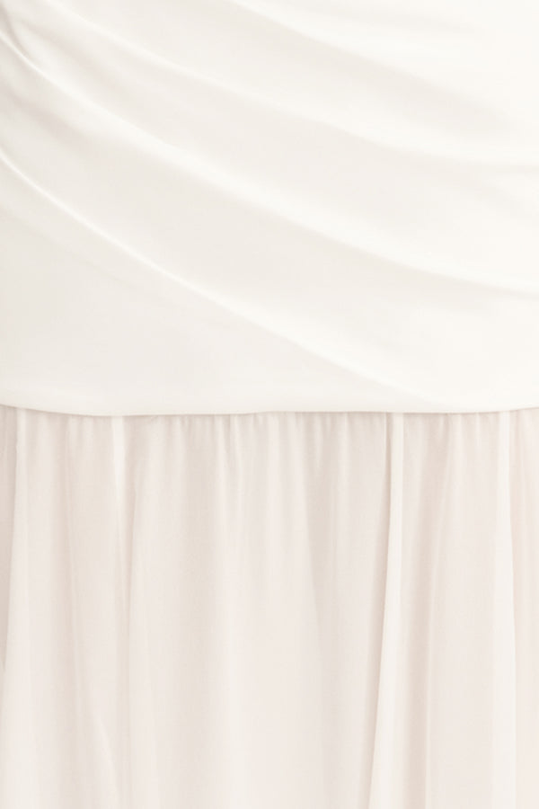 LUNAR OPEN BACK DRAPED MAXI DRESS