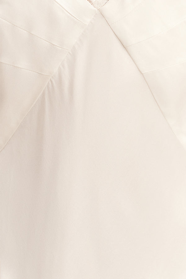 LUSTRE LACE SLIP MINI DRESS - IVORY_SW