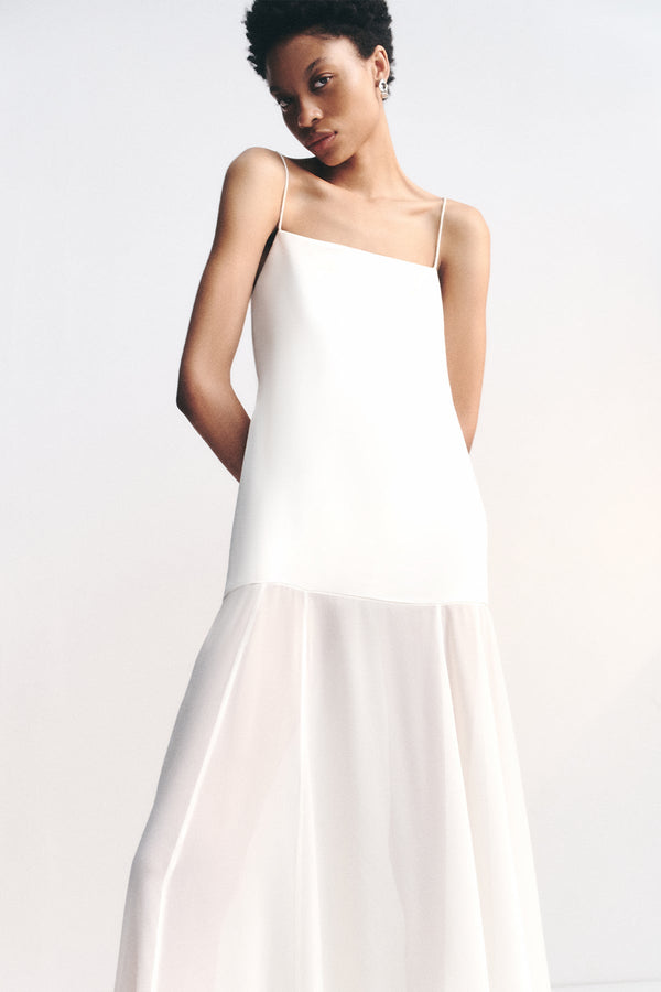 Moraya Dropped Waist Maxi Dress | Ivory | Dresses | Shona Joy Shona Joy US Moraya Dropped Waist Maxi Dress | Ivory | Dresses | Shona Joy Shona Joy US