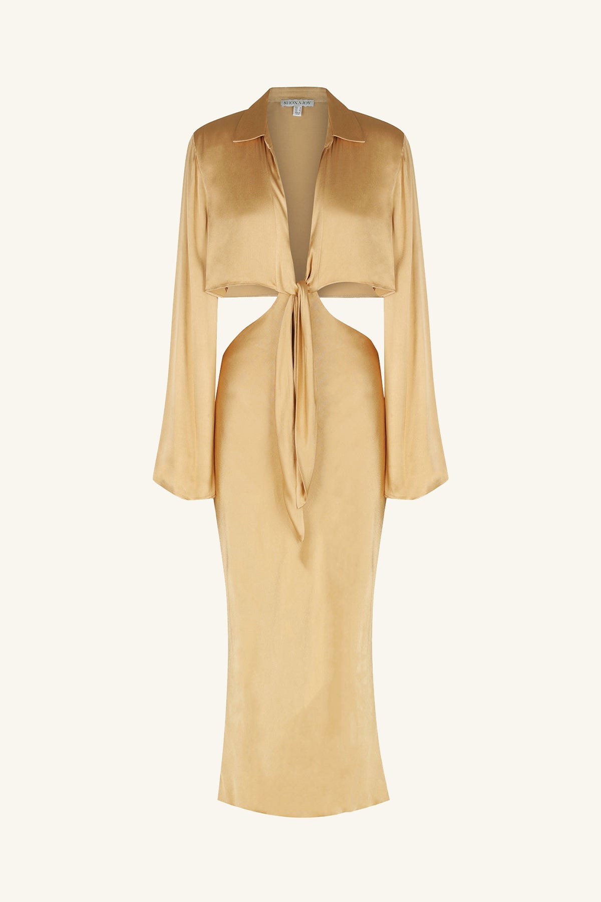 Oliviera Long Sleeve Tie Front Midi Dress | Taffy | Dresses | Shona Joy