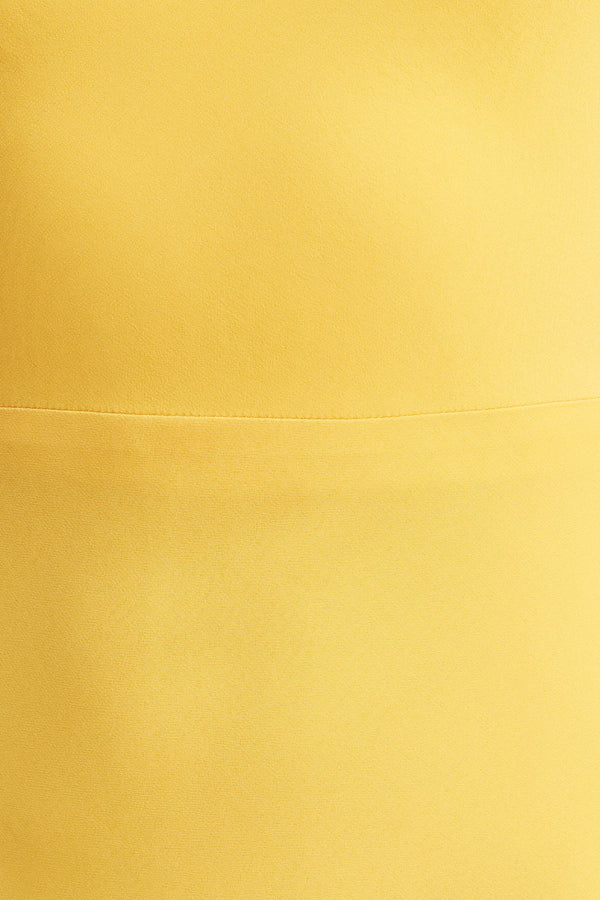 PIERCE HALTER NECK MAXI DRESS - SUNFLOWER