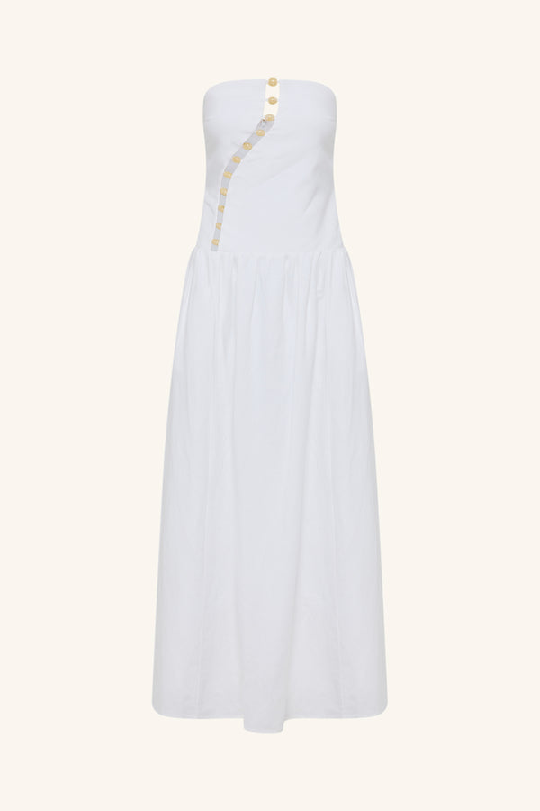 effie maxi dress Shona Joy Effie Strapless Cut Out Maxi Dress in Ivory