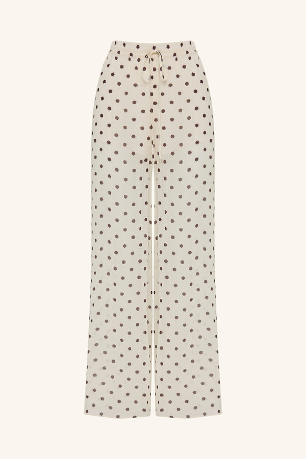 HOUSTON DRAWSTRING PANT - BLANC POLKA_G