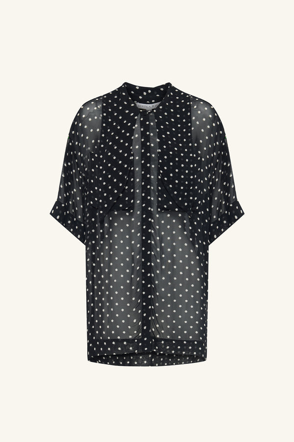 HOUSTON SHORT SLEEVE NECK TIE SHIRT_G