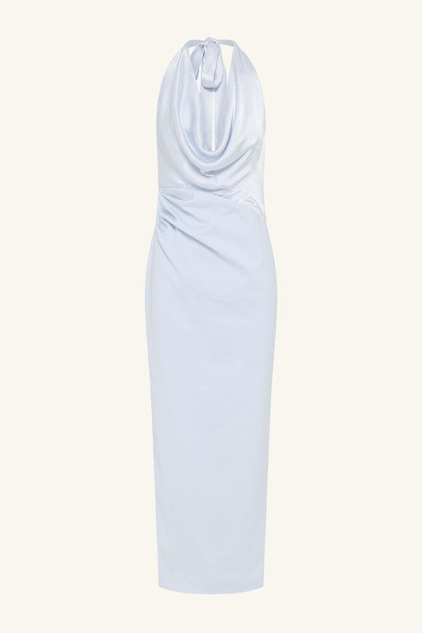 DILLON COWL NECK MAXI DRESS - SEABREEZE_G