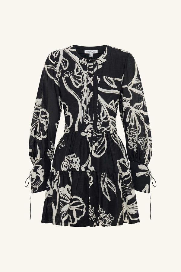 LILA TIERED MINI DRESS_G