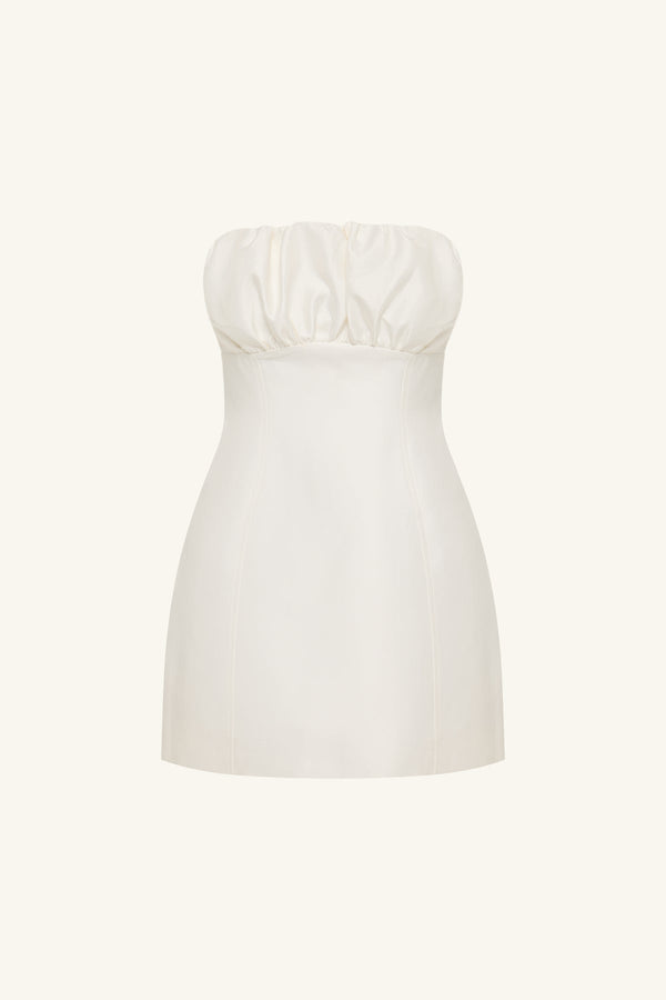 OTIS HOURGLASS MINI DRESS - IVORY_G