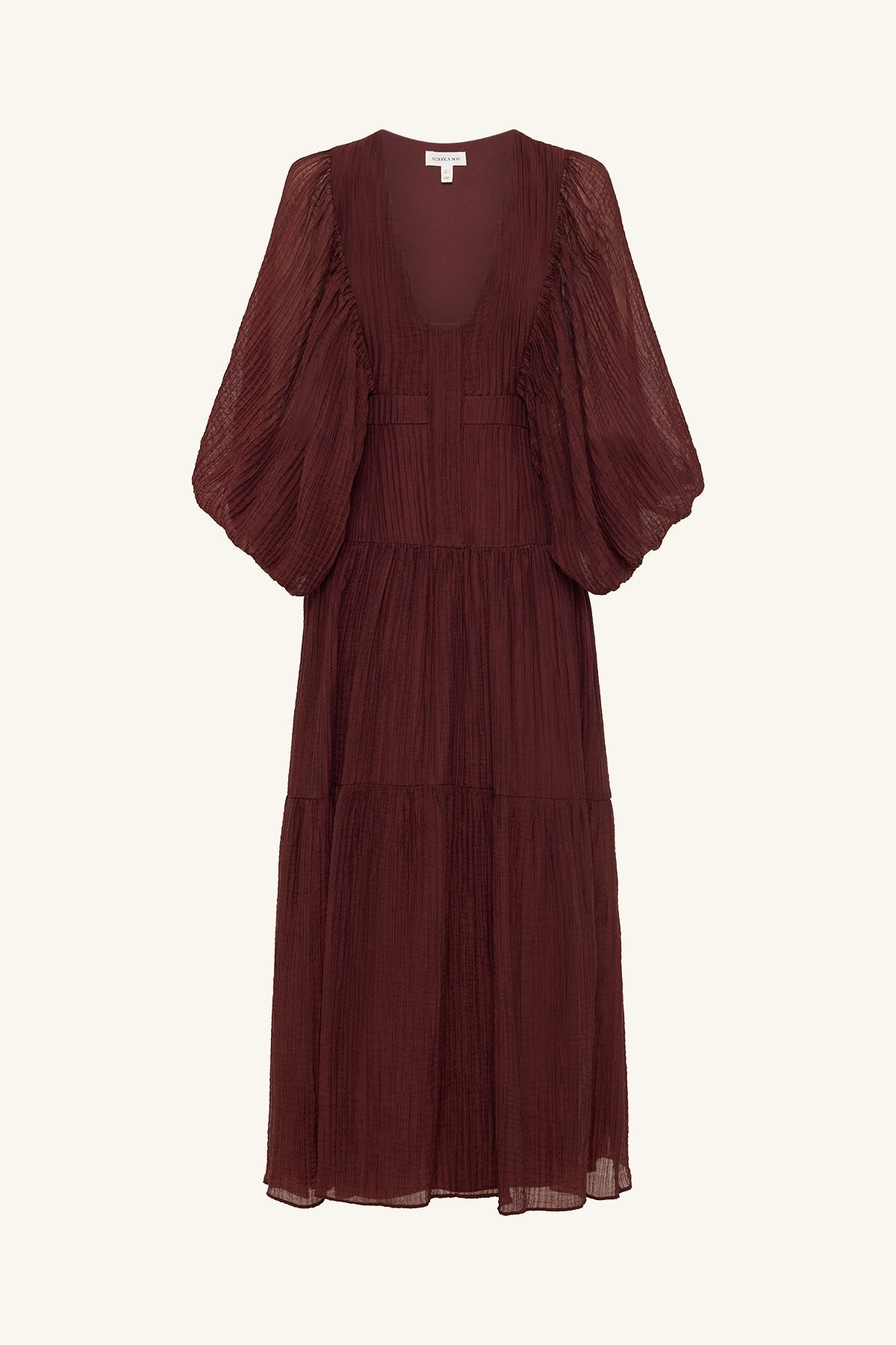 Anika Balloon Sleeve Midi Dress | Umber | Dresses | Shona Joy