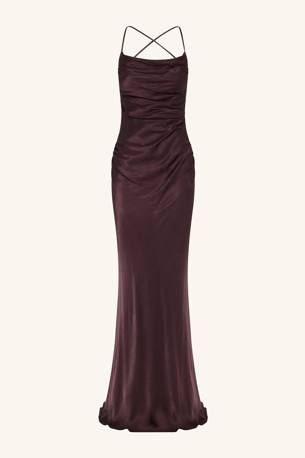 La Lune Lace Back Maxi Dress | Espresso | Dresses | Shona Joy Shona Joy US La Lune Lace Back Maxi Dress | Espresso | Dresses | Shona Joy Shona Joy US