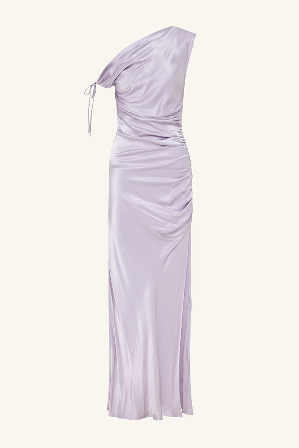 LA LUNE GATHERED MAXI DRESS - LILAC_G