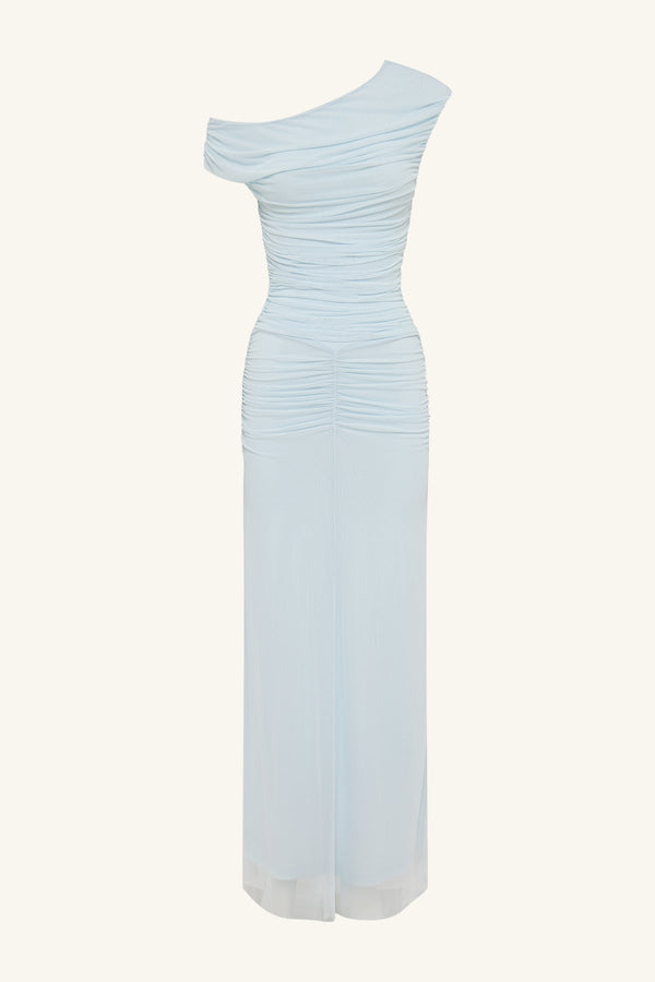 MIRA OFF SHOULDER MAXI DRESS - SKY_G
