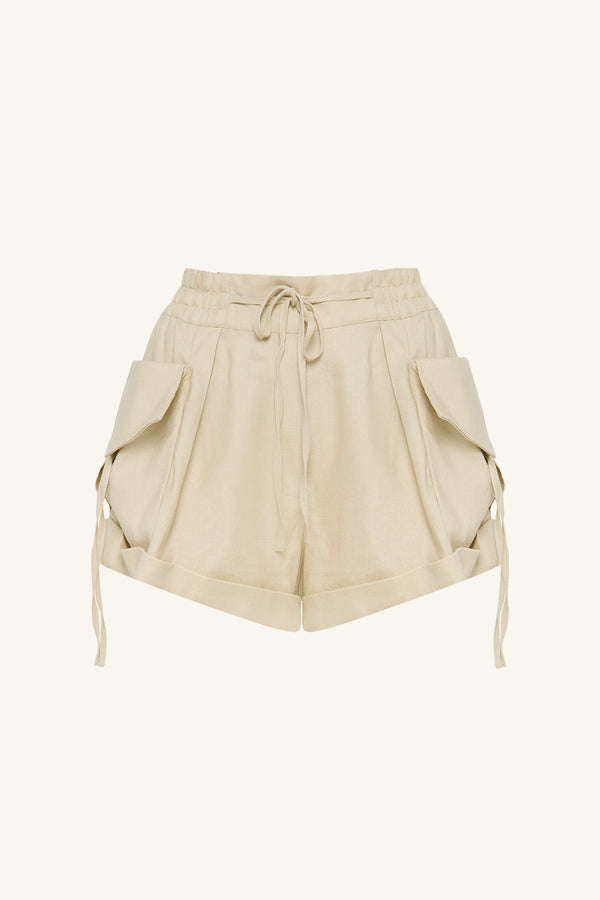 KASBAH CARGO SHORT - OYSTER_G