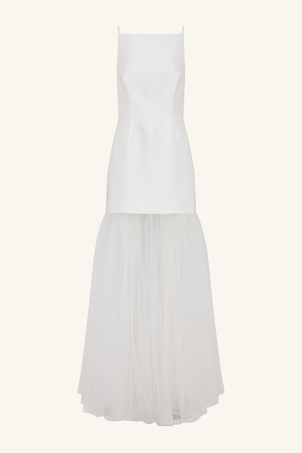 CALCITE CONTRAST SQUARE NECK MAXI DRESS_G