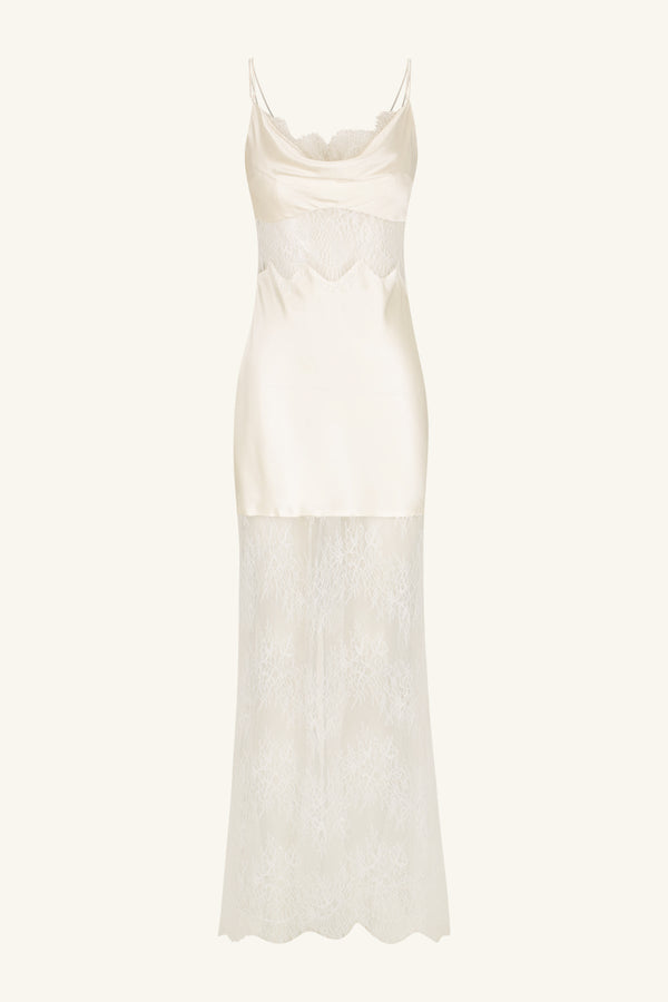 Shona Joy - La Lune Cumulus Silk Lace Maxi Dress - Ivory - Bridesmaids Dress Shona Joy - La Lune Cumulus Silk Lace Maxi Dress - Ivory - Bridesmaids Dress