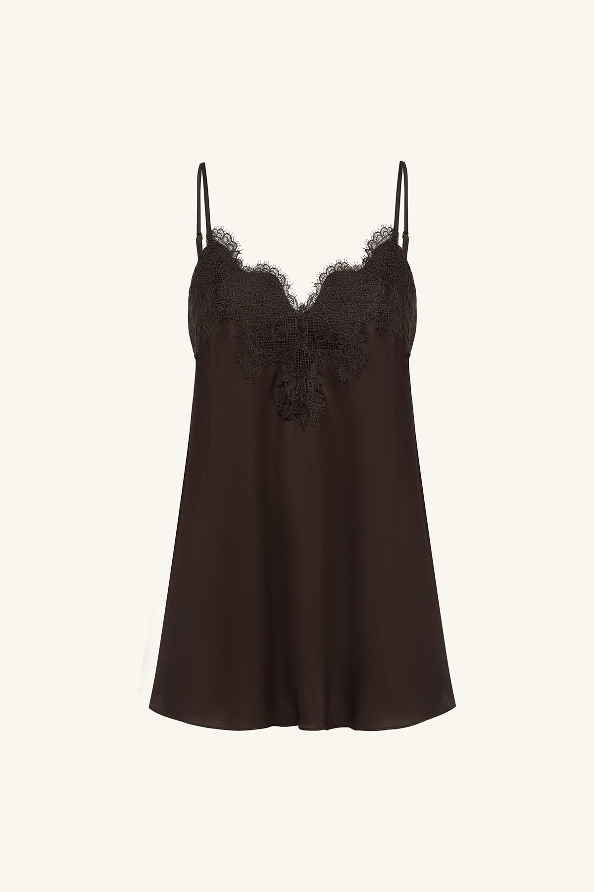Simona Lace Cami | Espresso | Tops | Shona Joy – Shona Joy US