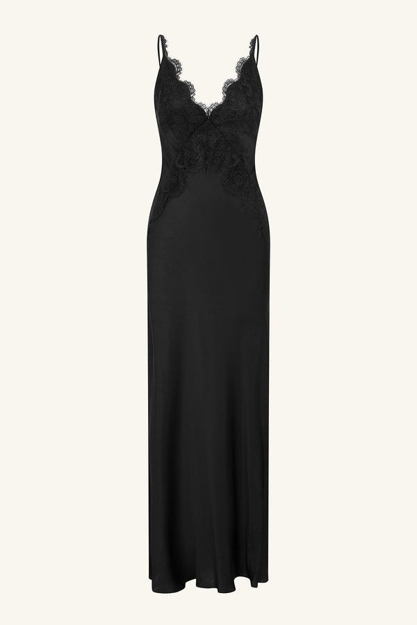 Shona Joy - Simona Lace Slip Maxi Dress - Black Shona Joy - Simona Lace Slip Maxi Dress - Black