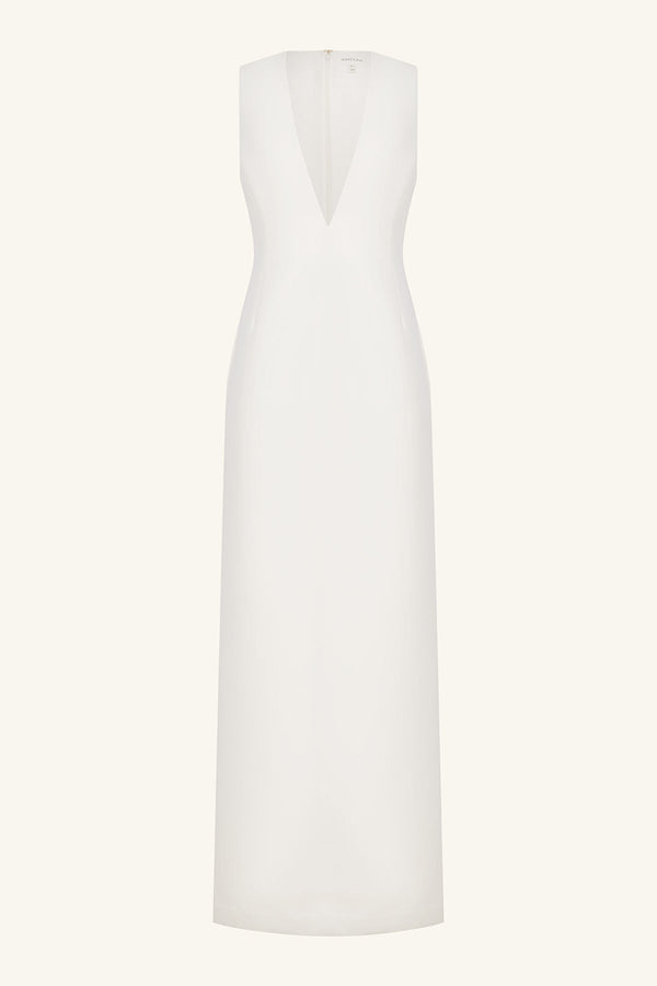 Shona Joy - Otis Plunged Fitted Maxi Dress - Ivory - Bridesmaids Dress Shona Joy - Otis Plunged Fitted Maxi Dress - Ivory - Bridesmaids Dress