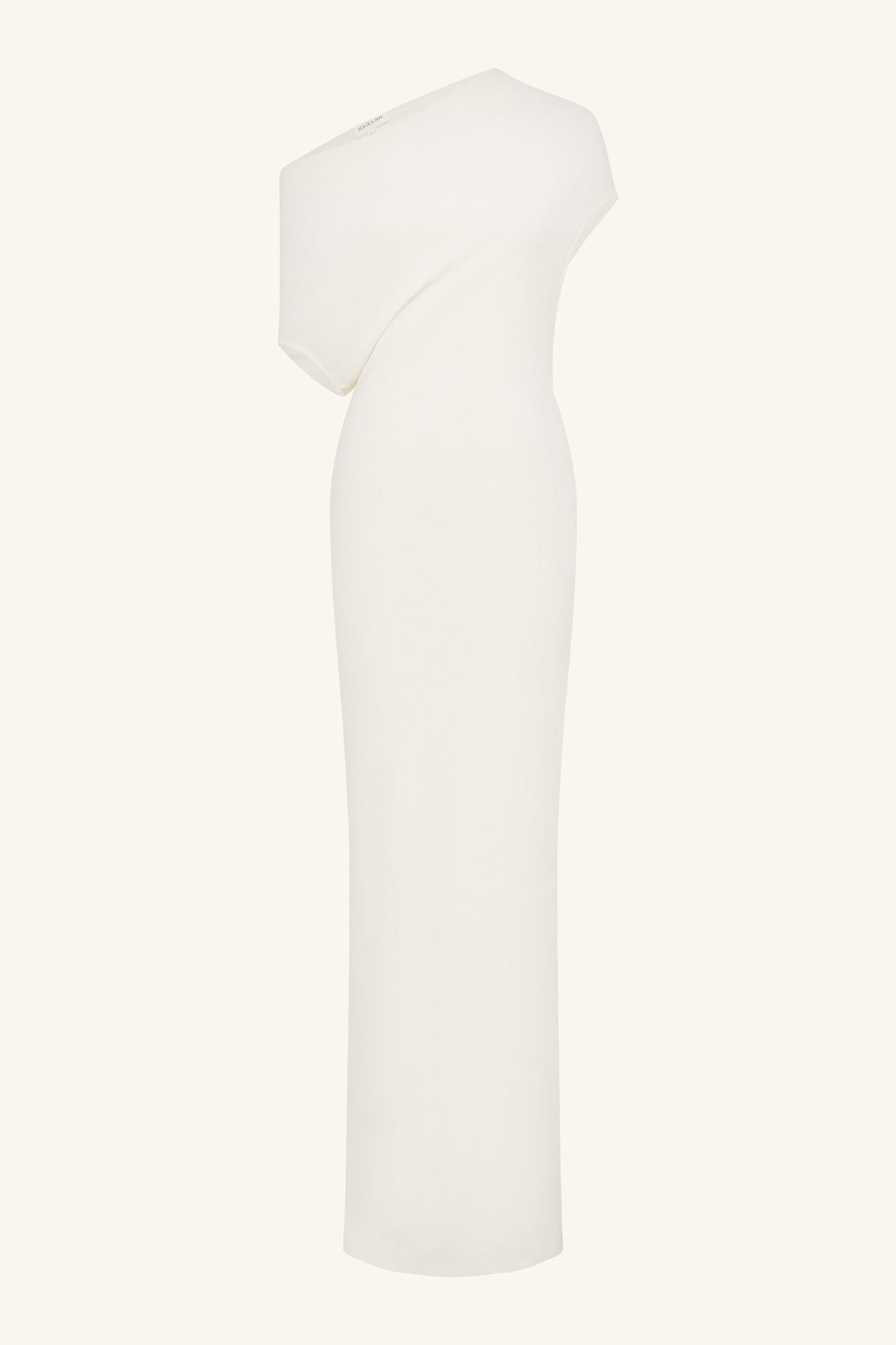 Aby Draped Asymmetrical Maxi Dress | Ivory | Dresses | Shona Joy