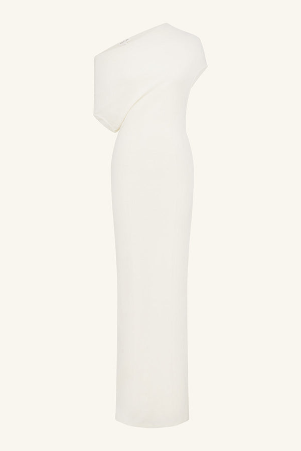 Shona Joy - Aby Jersey Draped Maxi Dress - Ivory Shona Joy - Aby Jersey Draped Maxi Dress - Ivory