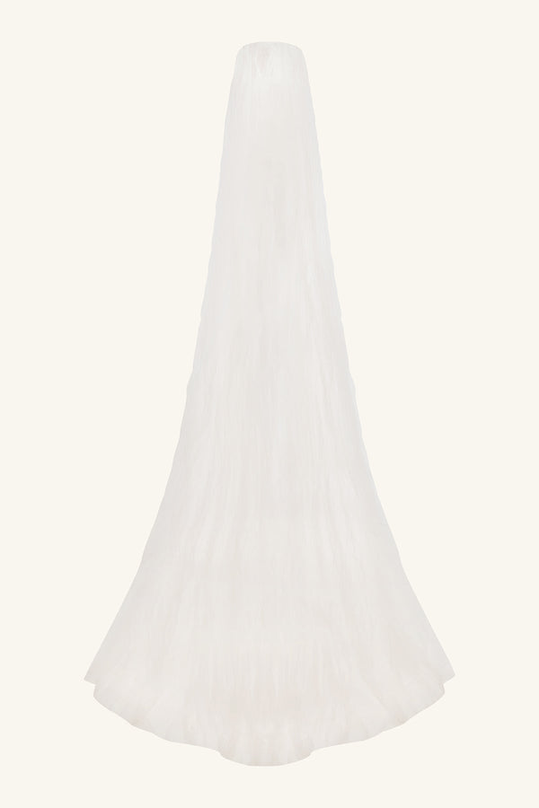 HALO PLEATED VEIL - IVORY_G