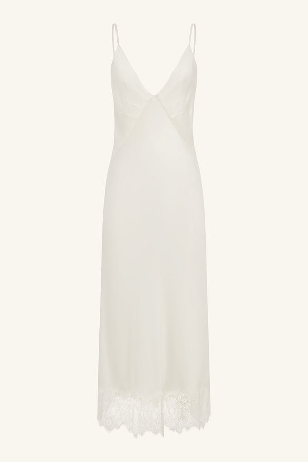 LUSTRE LACE SLIP MIDI DRESS - IVORY_G