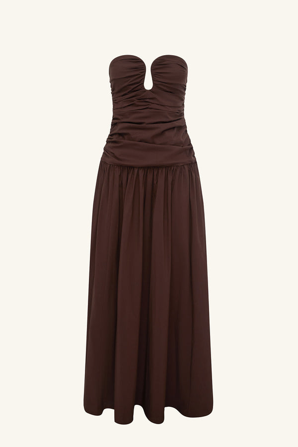 Shona Joy - Campbell Fitted Drop Waist Maxi Dress - Ristretto Shona Joy - Campbell Fitted Drop Waist Maxi Dress - Ristretto