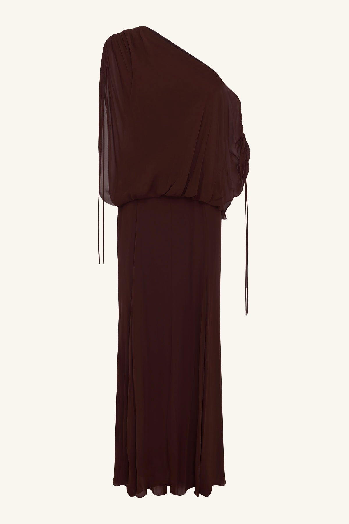 Amina Off Shoulder Blouson Maxi Dress | Ristretto | Dresses