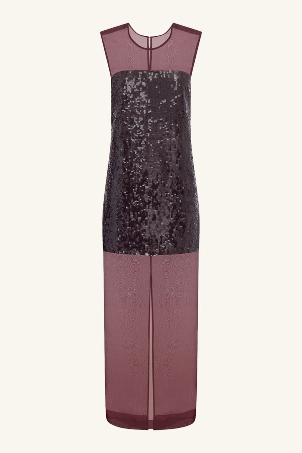 AMERIE SILK SEQUIN MAXI DRESS - PORT ROYALE_G