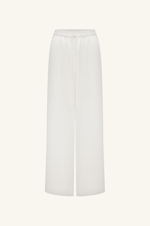 HUXLEY TEXTURED DRAWSTRING PANT - VANILLA_G