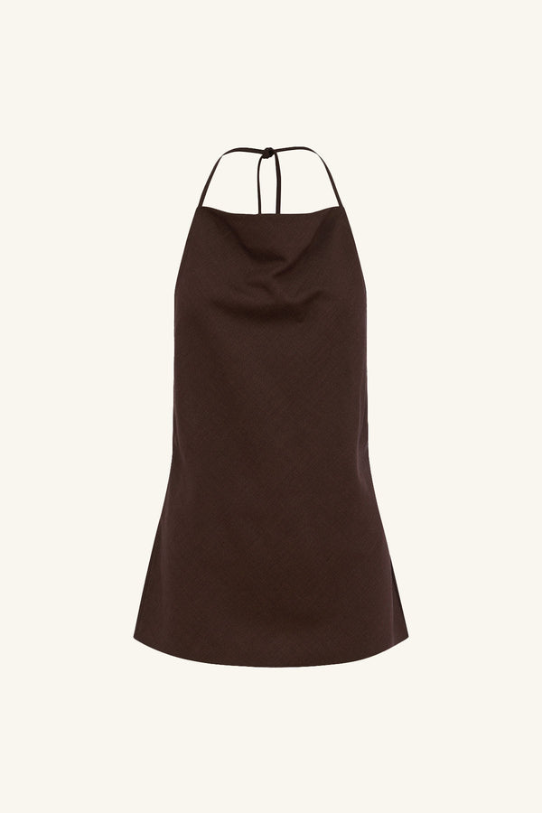 ASHER OPEN BACK COWL TOP - RISTRETTO_G