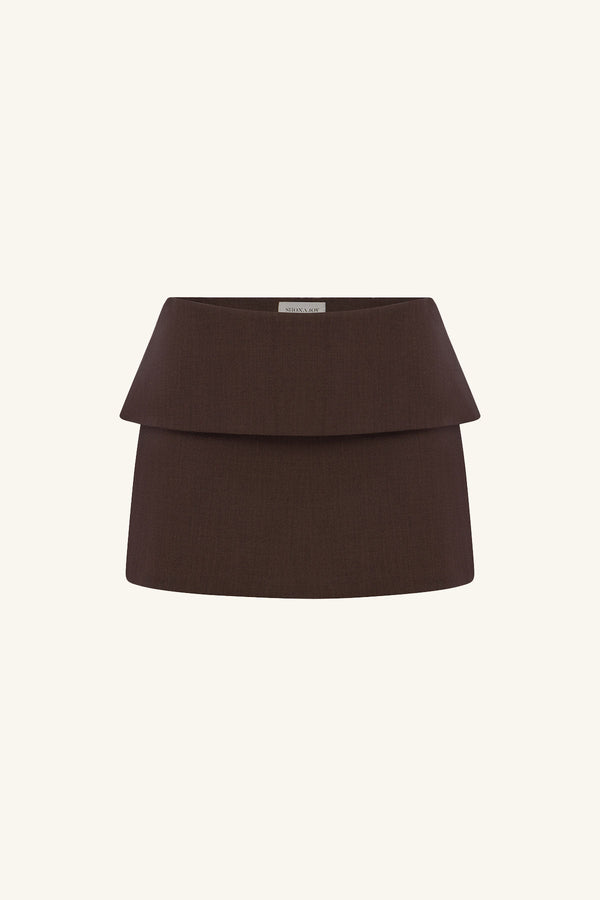 ASHER MINI SKIRT - RISTRETTO_G