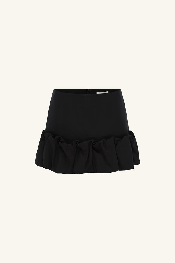 OTIS FITTED BUBBLE MINI SKIRT - BLACK_G