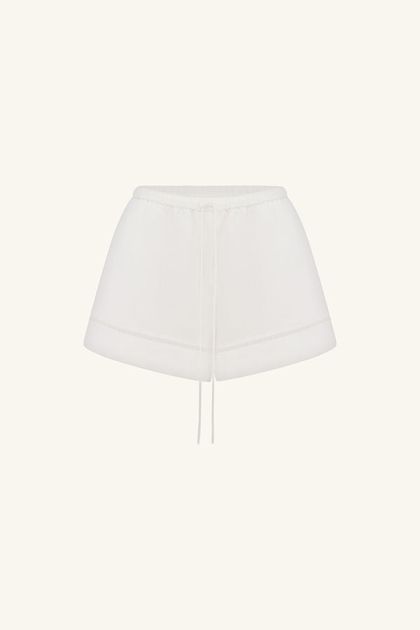 TOMMY LINEN SHORT - IVORY_G
