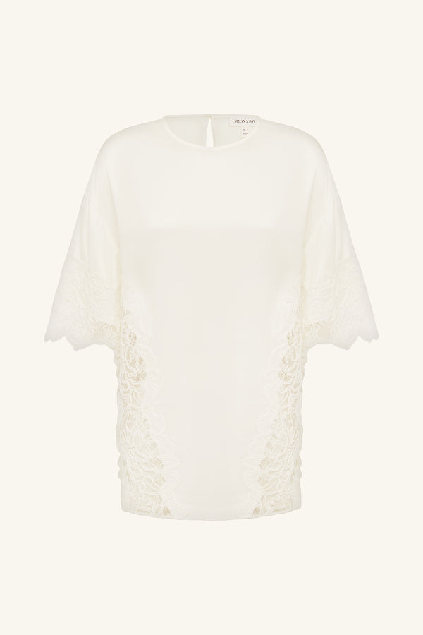 ENIKO LACE T-SHIRT - IVORY_G