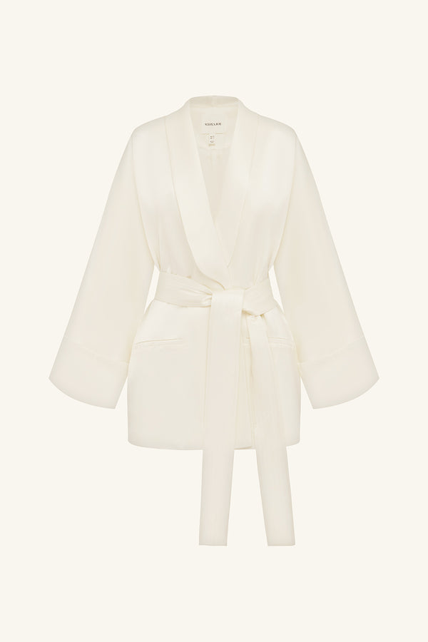 SAVANNA BELTED JACKET - IVORY_G