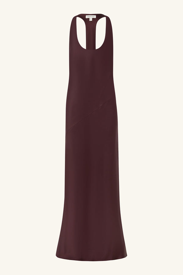 SAVANNA RACER BACK MAXI DRESS - PLUM_G
