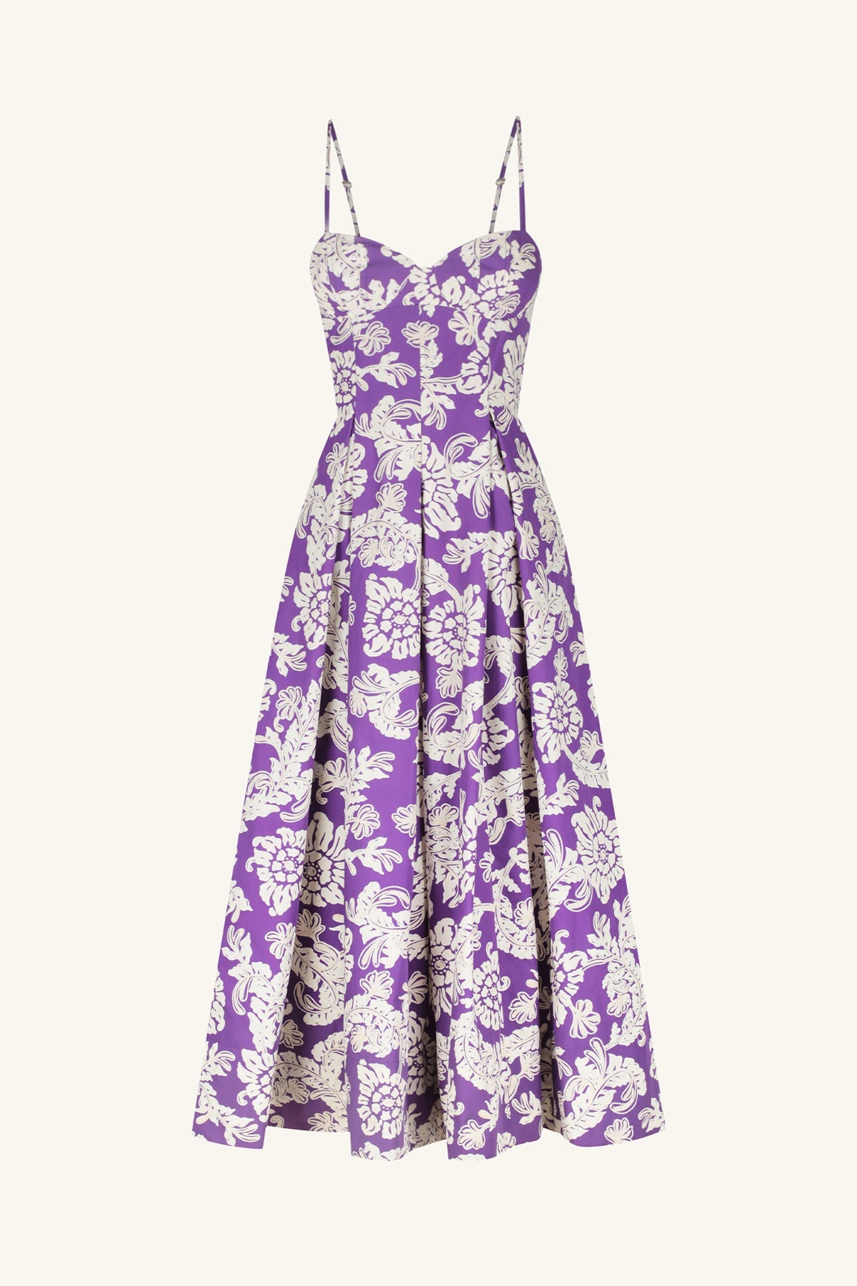 MORE TO COME Genessy Bustier Dress in Purple Floral