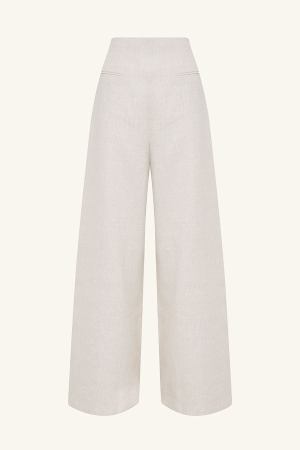 ELLIOT HIGH WAISTED WIDE LEG PANT - PARCHMENT_G