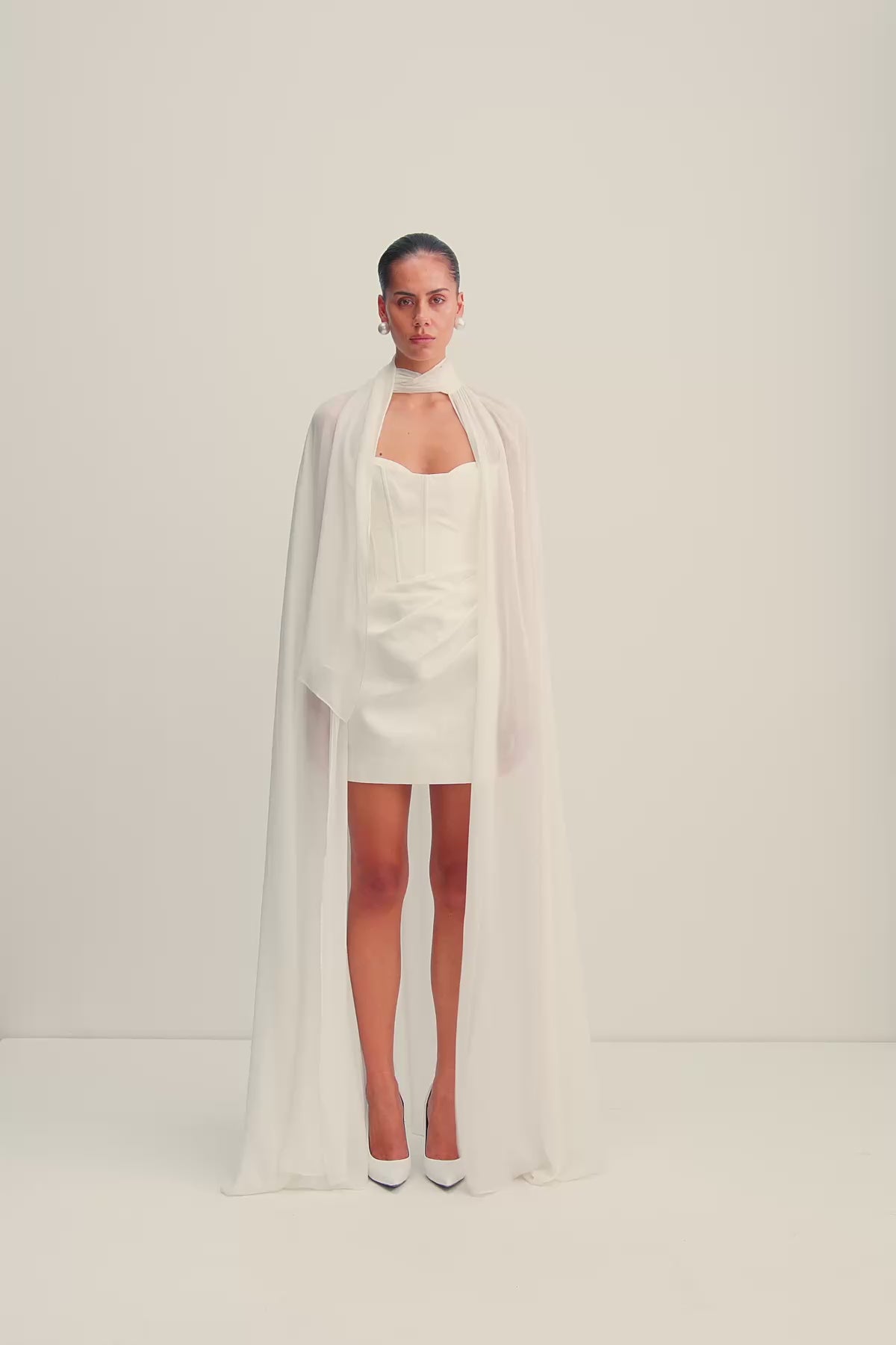 Lucent Cape | Ivory | Dresses | Shona Joy – Shona Joy US