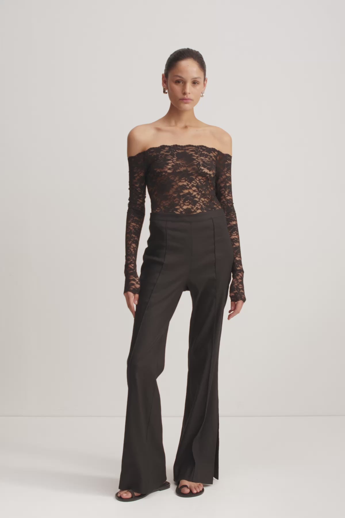 Kasbah Side Split Pant | Black | Pants | Shona Joy – Shona Joy US