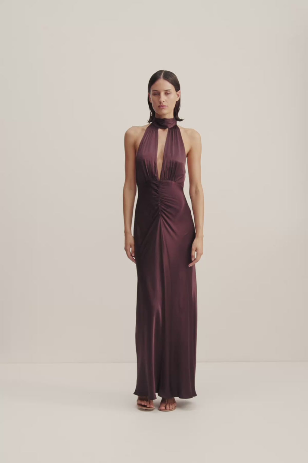 Formal Wear Shona Joy Burgundy Dress Shona Joy Sangria Maxi Dress
