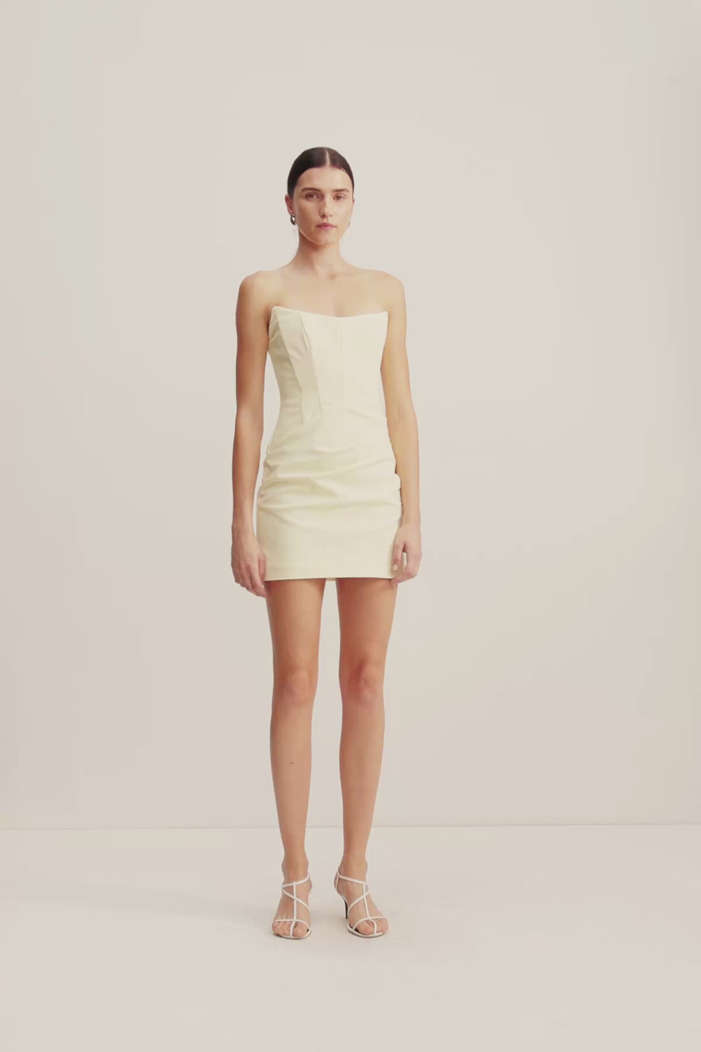shona joy luna bustier mini dress Shona Joy - Lani Strapless Corset Mini Dress