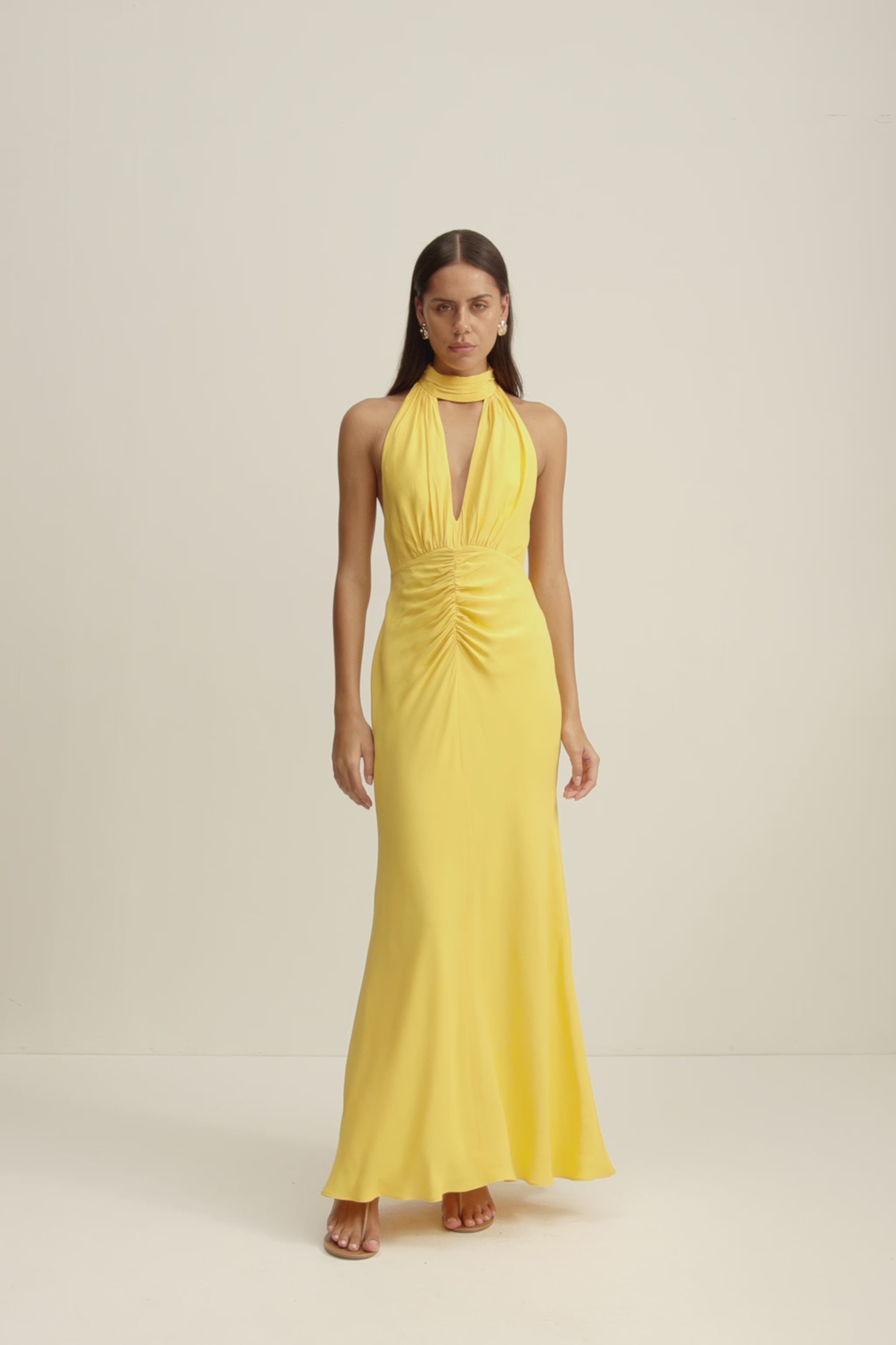 Pierce Halter Neck Maxi Dress | Sunflower | Dresses | Shona Joy