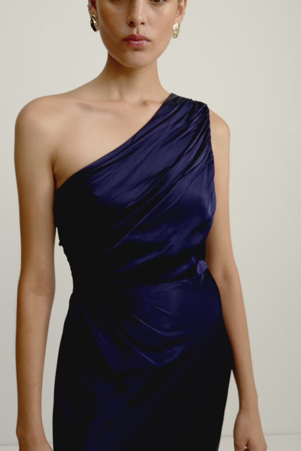 knee length dresses for ladies Shona Joy Brooks Asymmetrical Tie Mini Dress