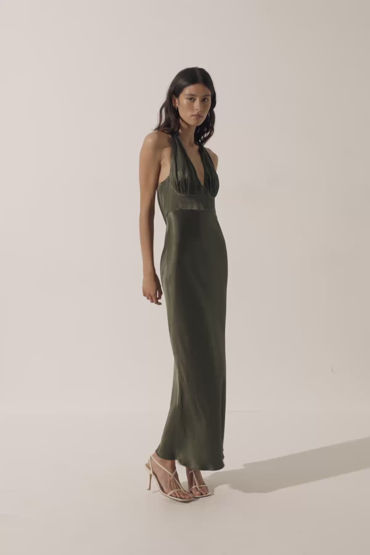 LOUNGEDRESS ミリタリーサテンブルゾン LOUNGEDRESS(ラウンジドレス) ミリタリージャケット/ブルゾンの商品