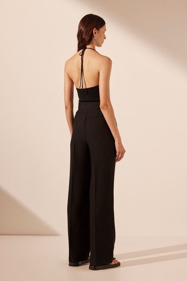 Irena High Waisted Tailored Pant Black Pants Shona Joy Shona