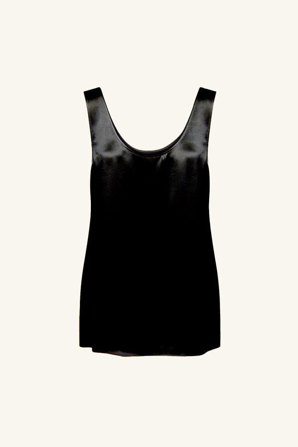 SAVANNA SCOOP NECK TOP - BLACK_G